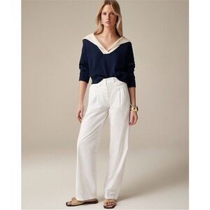 J. Crew 2024 Button Front Pants White Chino Size 2